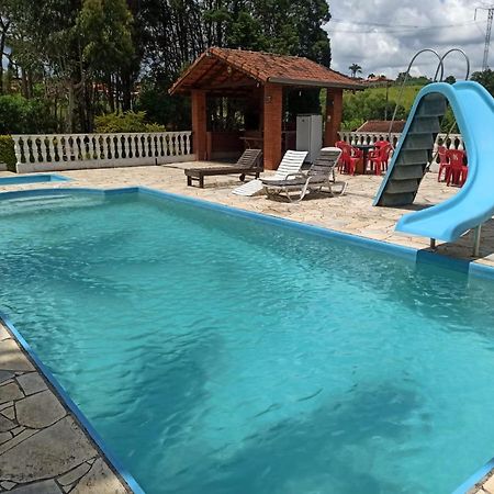 Chacara Em Ibiuna Sao Roque A 70Km De Sp Com Piscina E Wi-Fi Villa Exterior foto