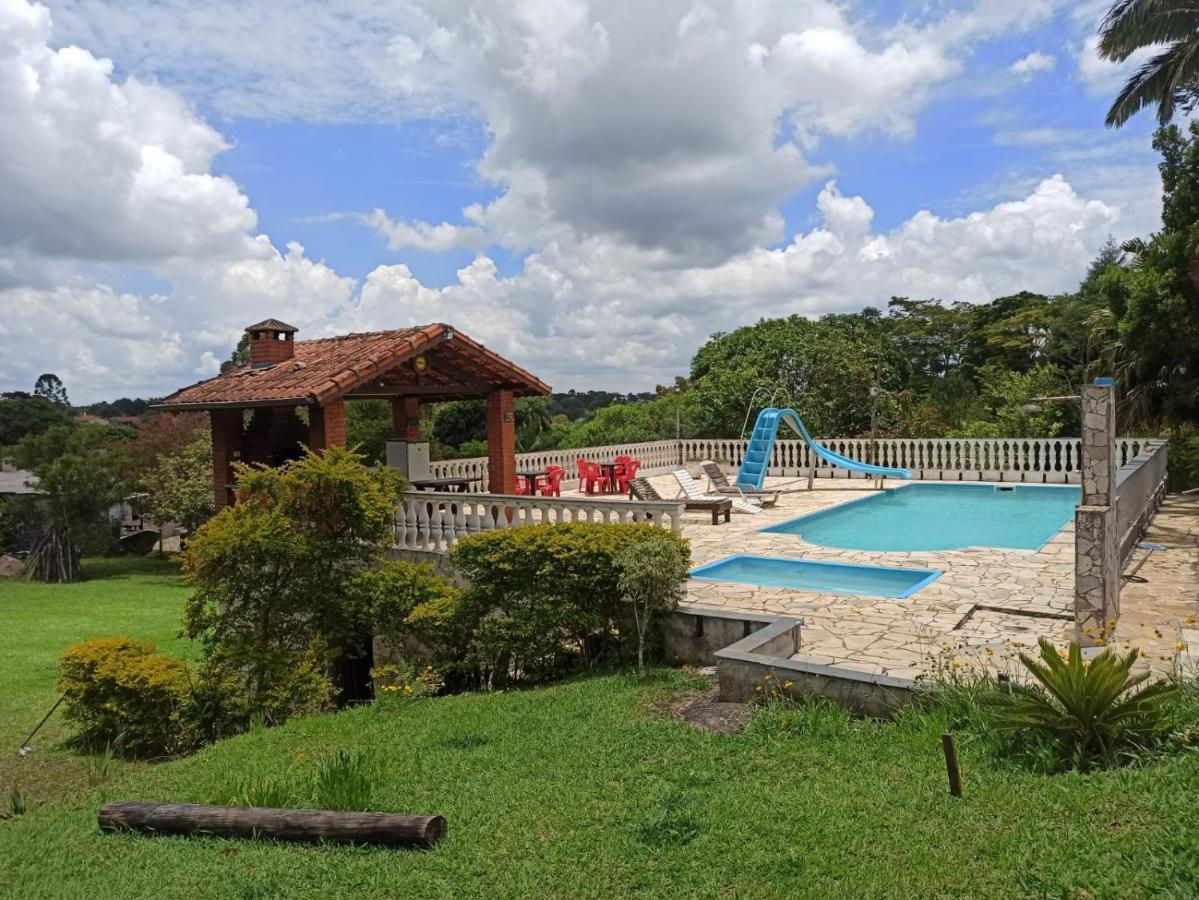 Chacara Em Ibiuna Sao Roque A 70Km De Sp Com Piscina E Wi-Fi Villa Exterior foto